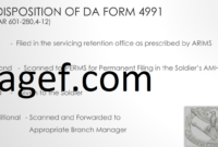 DA Form 4991 Breaking Down the Official Declination of Continued Service Statement Document