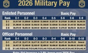 Military service members (Why this US Military Pay Chart 2026 article is important) across the United States will receive a solid 3.8% pay increase in 2026.