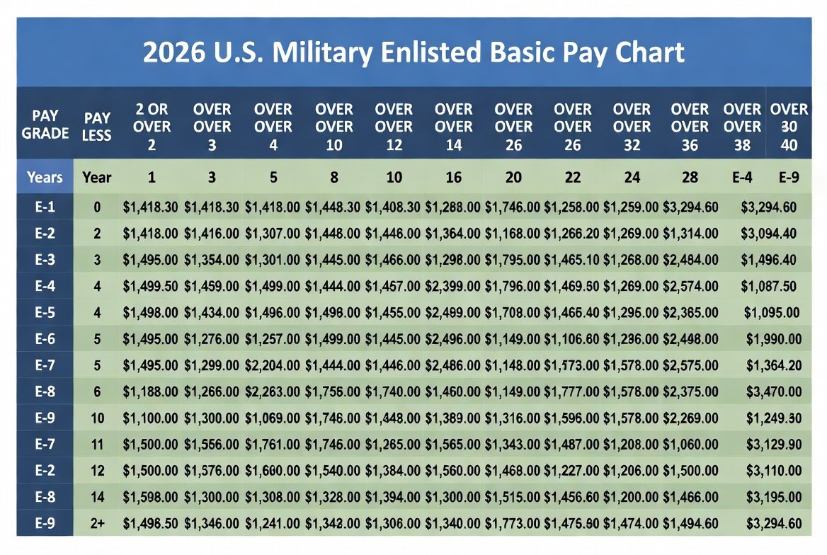 The 3.8% raise is now official for 2026, and it hits every rank. In this section of the US Army Career Guide 2026, we break down exactly what that means for your LES.
This US Army Career Guide 2026 goes beyond basic charts to show combined compensation including tax-free BAH and BAS, which often adds more than the base pay raise itself depending on your location.